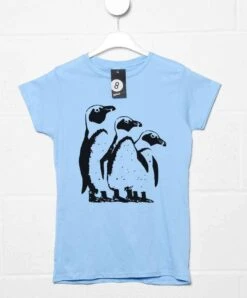 3 Penguins Fitted Womens T-Shirt As Worn By John Mcvie