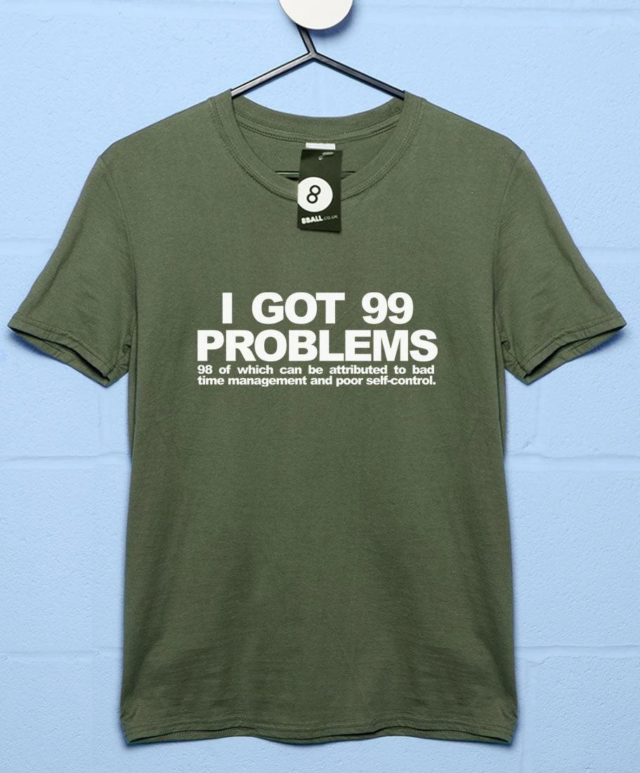 99 Self-Inflicted Problems T-Shirt 4 99 Self-Inflicted Problems T-Shirt - Image 2