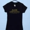 Alias Investigations Fitted Womens T-Shirt -Maria Sales Store Alias Investigations Fitted Womens T Shirt 8Ball 4229