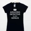 Amazing Detective Slash Genius Womens Fitted T-Shirt -Maria Sales Store Amazing Detective Slash Genius Womens Fitted T Shirt 8Ball 7035