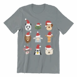 Animals Christmas Childrens T-Shirt -Maria Sales Store Animals Christmas Childrens T Shirt 8Ball 4659