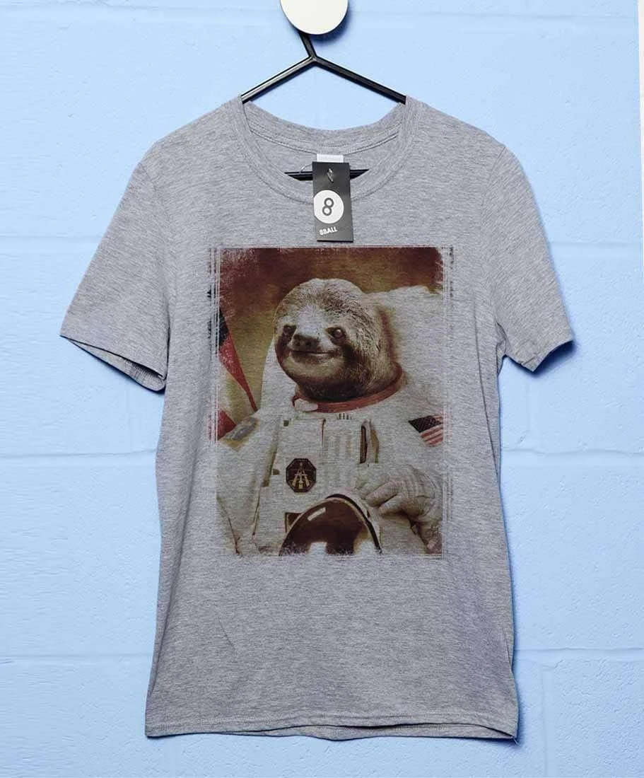 Astronaut Sloth T-Shirt 4 Astronaut Sloth T-Shirt - Image 2