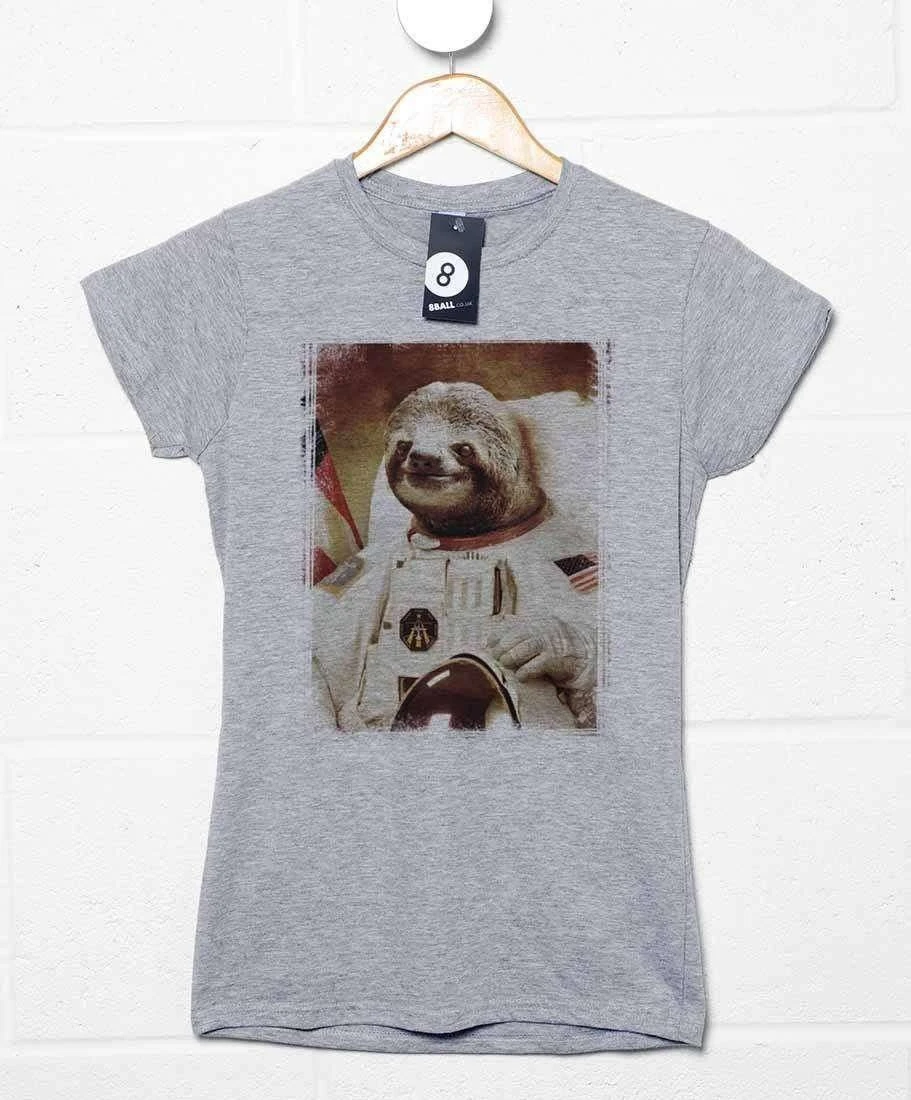 Astronaut Sloth T-Shirt For Women 4 Astronaut Sloth T-Shirt For Women - Image 2