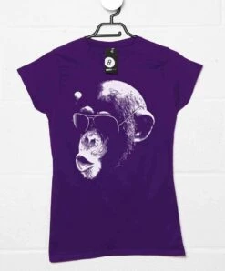 Aviator Chimp Womens T-Shirt