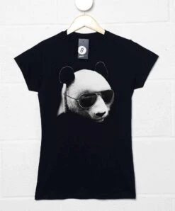 Aviator Panda Womens Style T-Shirt