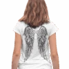 Back Printed Tattoo Style Angel Wings T-Shirt For Women -Maria Sales Store Back Printed Tattoo Style Angel Wings T Shirt for Women 8Ball 9838