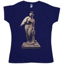 Banksy Angel Statue Womens T-Shirt