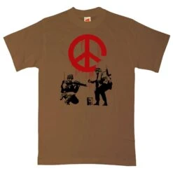 Banksy CND Soldiers T-Shirt -Maria Sales Store Banksy CND Soldiers Graphic T Shirt For Men 8Ball 7265