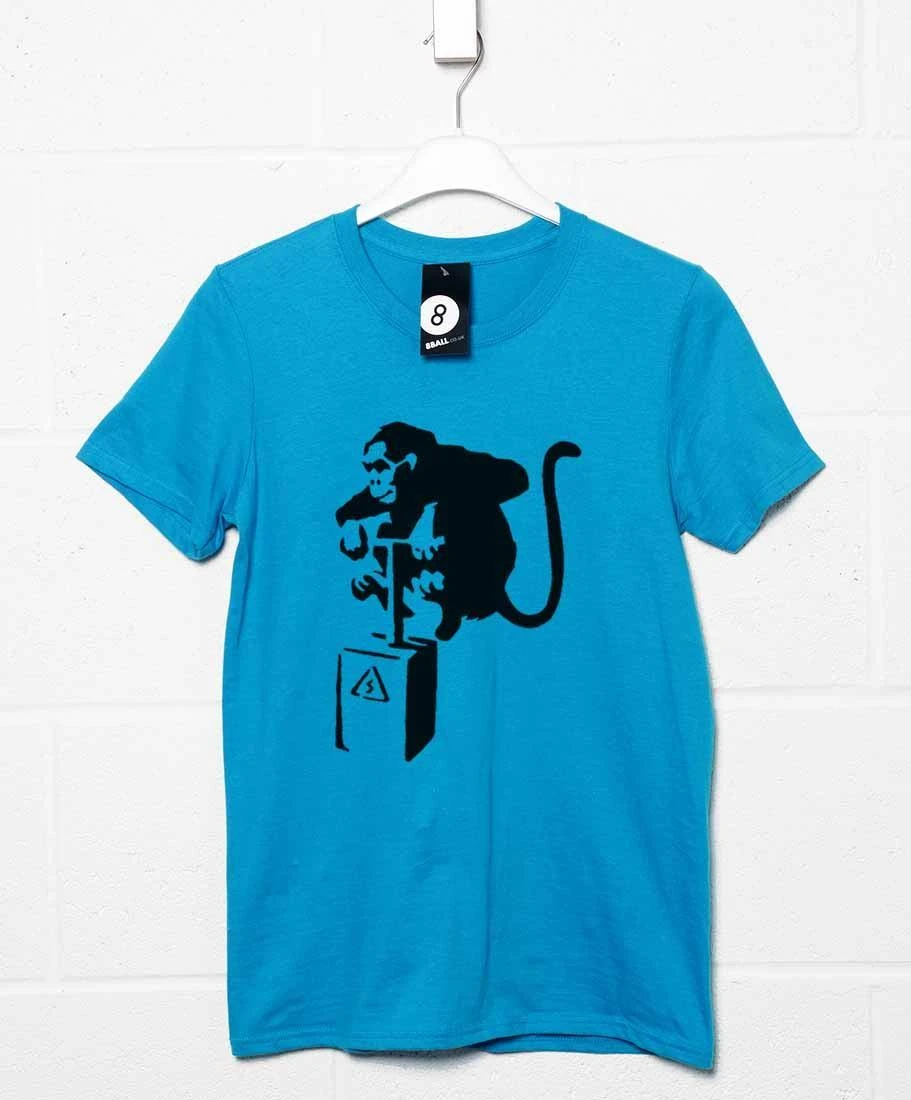 Banksy Detonator Monkey T-Shirt 5 Banksy Detonator Monkey T-Shirt - Image 3