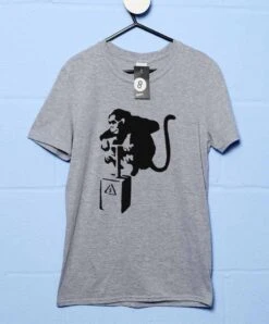 Banksy Detonator Monkey T-Shirt 12 Banksy Detonator Monkey T-Shirt -Maria Sales Store Banksy Detonator Monkey Unisex T Shirt For Men And Women 8Ball 4889