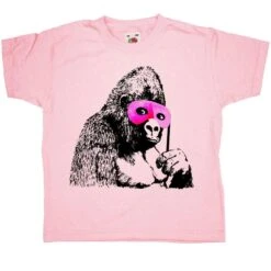 Banksy Gorilla Childrens T-Shirt -Maria Sales Store Banksy Gorilla Childrens T Shirt 8Ball 3261