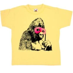 Banksy Gorilla Childrens T-Shirt -Maria Sales Store Banksy Gorilla Childrens T Shirt 8Ball 8207