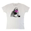 Banksy Gorilla With Mask Womens Style T-Shirt -Maria Sales Store Banksy Gorilla With Mask Womens Style T Shirt 8Ball 4984