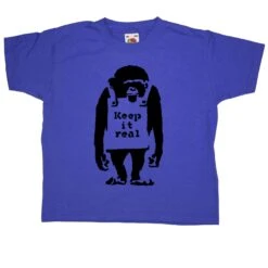 Banksy Keep It Real Childrens T-Shirt -Maria Sales Store Banksy Keep It Real Childrens Graphic T Shirt 8Ball 2563