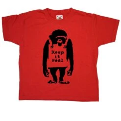 Banksy Keep It Real Childrens T-Shirt -Maria Sales Store Banksy Keep It Real Childrens Graphic T Shirt 8Ball 4617