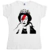 Banksy Lizzy Stardust Fitted Womens T-Shirt