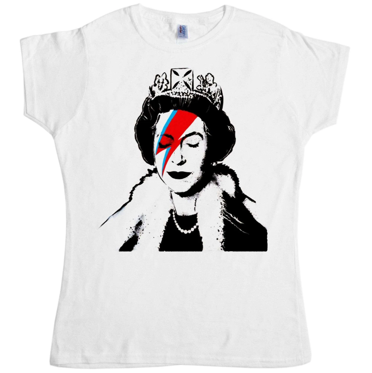Banksy Lizzy Stardust Fitted Womens T-Shirt 4 Banksy Lizzy Stardust Fitted Womens T-Shirt - Image 2