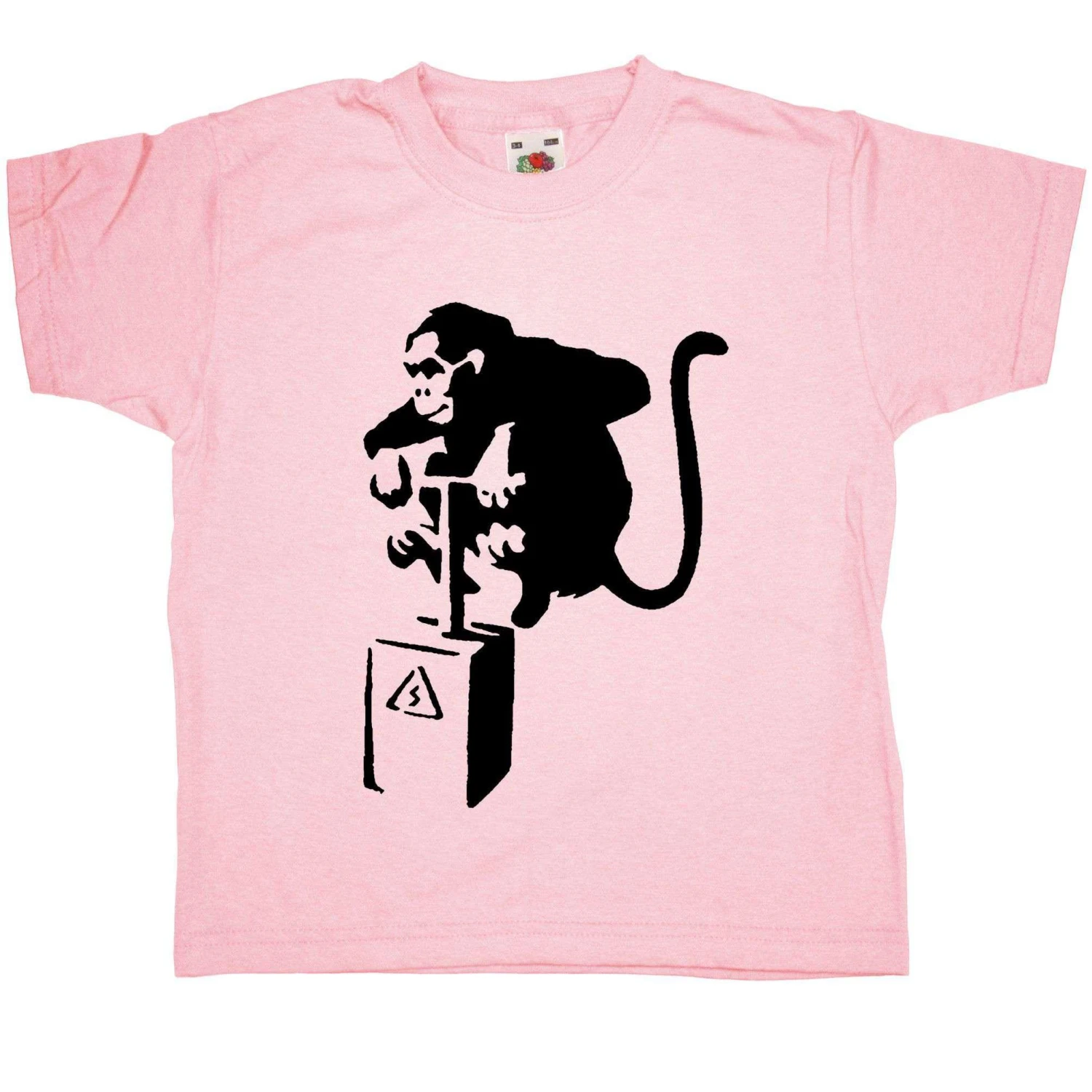 Banksy Monkey Detonator Childrens T-Shirt 3 Banksy Monkey Detonator Childrens T-Shirt