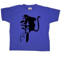 Banksy Monkey Detonator Childrens T-Shirt 12 Banksy Monkey Detonator Childrens T-Shirt -Maria Sales Store Banksy Monkey Detonator Childrens T Shirt 8Ball 3498