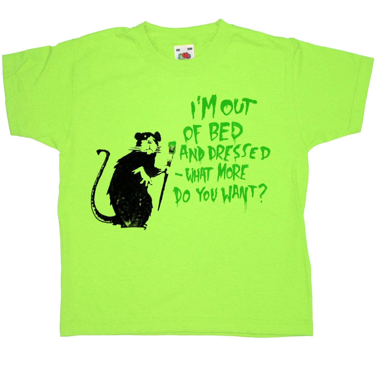 Banksy Out Of Bed Rat Kids T-Shirt 5 Banksy Out Of Bed Rat Kids T-Shirt - Image 3