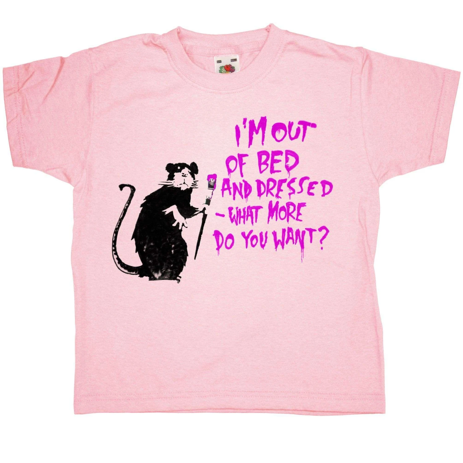 Banksy Out Of Bed Rat Kids T-Shirt 6 Banksy Out Of Bed Rat Kids T-Shirt - Image 4