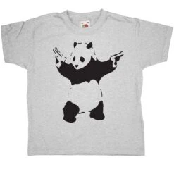 Banksy Panda Childrens T-Shirt -Maria Sales Store Banksy Panda Childrens T Shirt 8Ball 1222