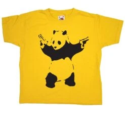 Banksy Panda Childrens T-Shirt -Maria Sales Store Banksy Panda Childrens T Shirt 8Ball 5479