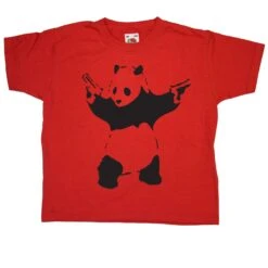 Banksy Panda Childrens T-Shirt -Maria Sales Store Banksy Panda Childrens T Shirt 8Ball 7626