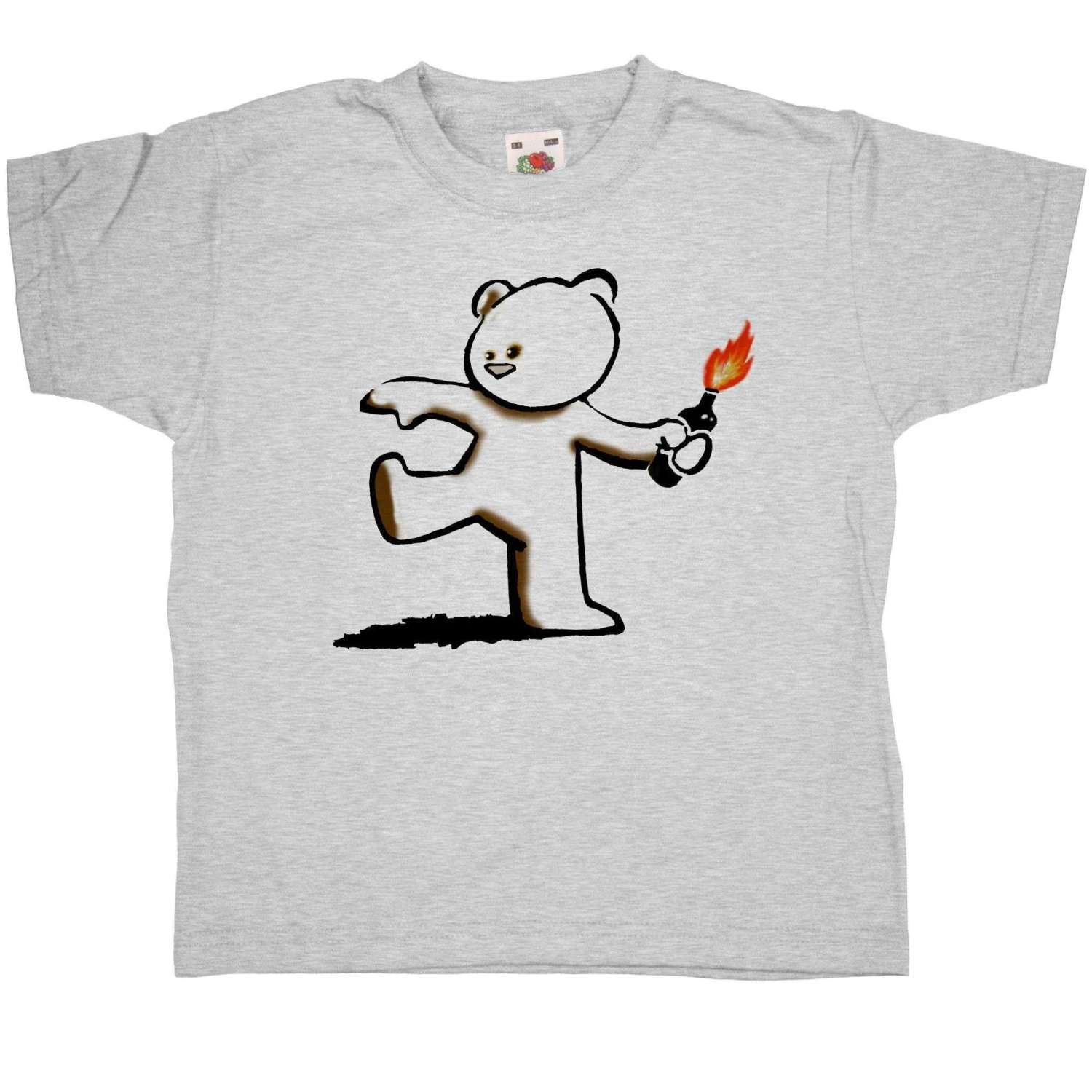 Banksy Teddy Childrens T-Shirt 3 Banksy Teddy Childrens T-Shirt