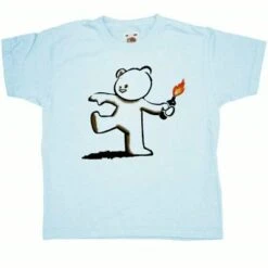 Banksy Teddy Childrens T-Shirt 8 Banksy Teddy Childrens T-Shirt -Maria Sales Store Banksy Teddy Childrens Graphic T Shirt 8Ball 8507