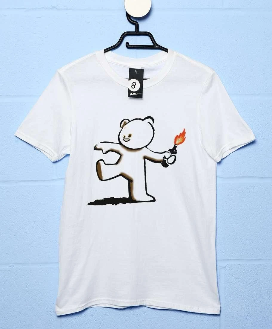 Banksy Teddy T-Shirt 6 Banksy Teddy T-Shirt - Image 4