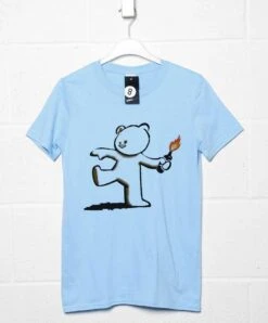 Banksy Teddy T-Shirt 8 Banksy Teddy T-Shirt -Maria Sales Store Banksy Teddy Unisex T Shirt 8Ball 9384