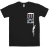 Banksy Window Lovers T-Shirt -Maria Sales Store Banksy Window Lovers Unisex T Shirt 8Ball 5016