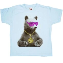 Bling Grizzly Kids T-Shirt -Maria Sales Store Bling Grizzly Kids T Shirt 8Ball 3446