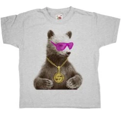 Bling Grizzly Kids T-Shirt -Maria Sales Store Bling Grizzly Kids T Shirt 8Ball 9316