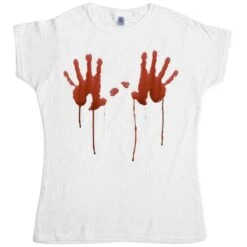 Bloody Handprints On Your Chest T-Shirt For Women