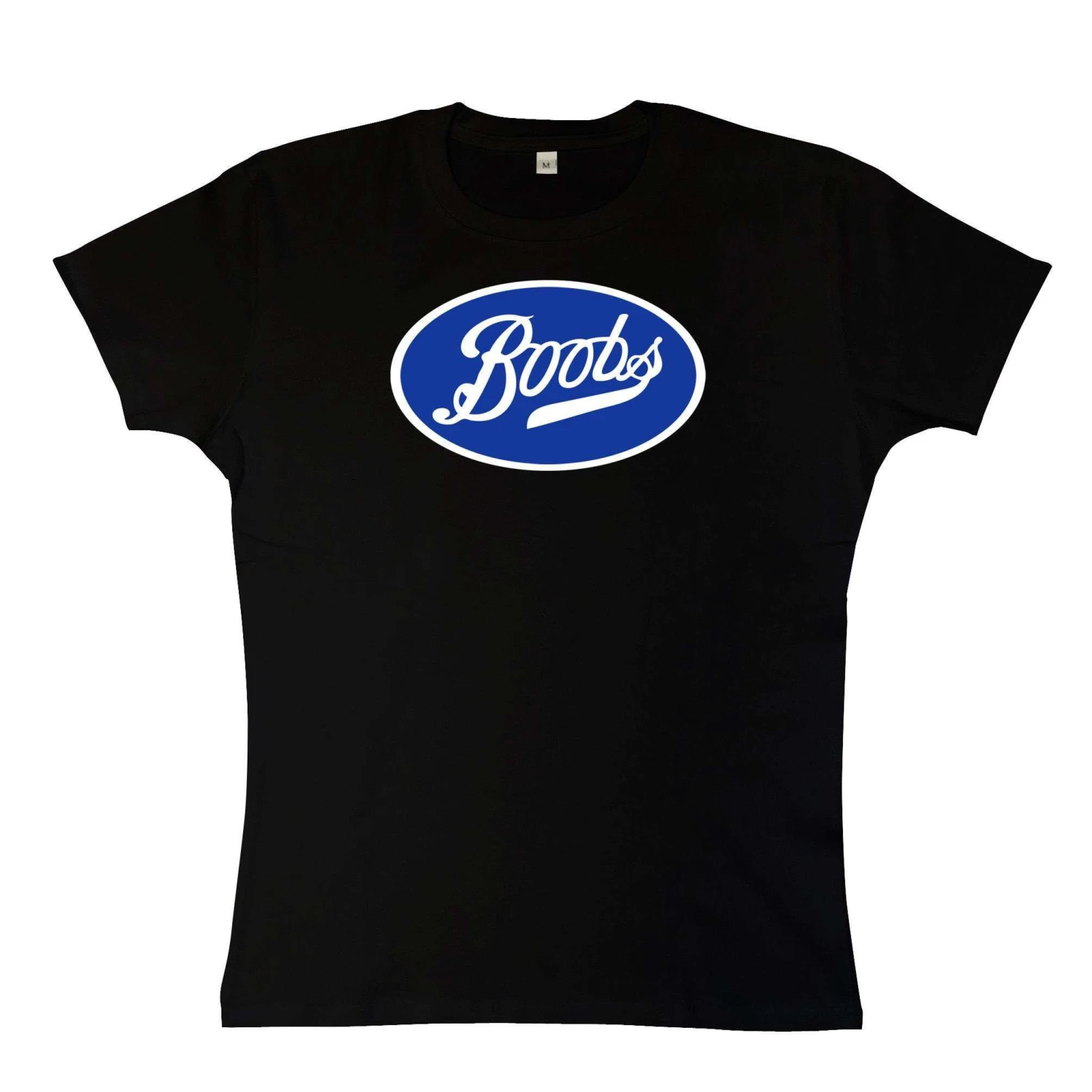 Boobs Womens Fitted T-Shirt 4 Boobs Womens Fitted T-Shirt - Image 2