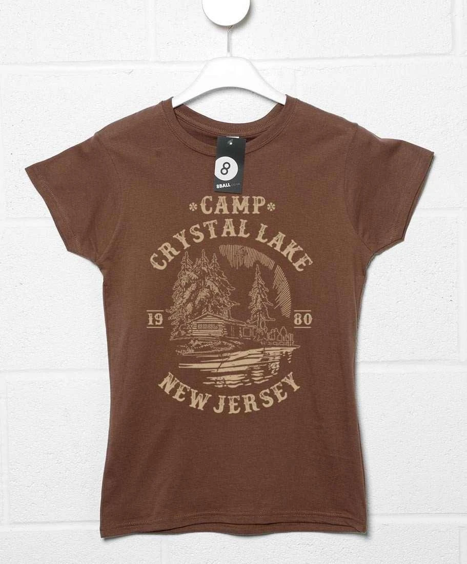 Camp Crystal Lake 1980 Fitted Womens T-Shirt 3 Camp Crystal Lake 1980 Fitted Womens T-Shirt
