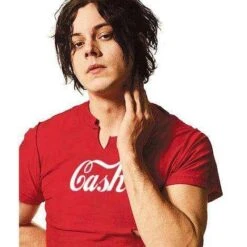 Cash T-Shirt As Worn By Jack White -Maria Sales Store Cash Graphic T Shirt For Men As Worn By Jack White 8Ball 66