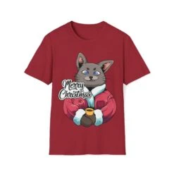Cat Enjoying Eggnog Merry Christmas Unisex T-Shirt 9 Cat Enjoying Eggnog Merry Christmas Unisex T-Shirt -Maria Sales Store Cat Enjoying Eggnog Merry Christmas Unisex Unisex T Shirt For Men And Women 8Ball 2959