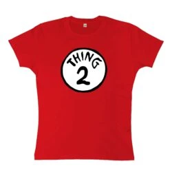 Cat In The Hat Thing 2 Womens Fitted T-Shirt