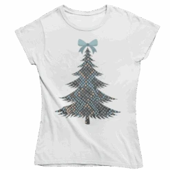 Christmas Tree Womens Style T-Shirt -Maria Sales Store Christmas Tree Womens Style T Shirt 8Ball 2708