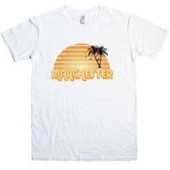 City Sunset Manchester T-Shirt -Maria Sales Store City Sunset Manchester Graphic T Shirt For Men 8Ball 2270