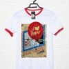 Derry Carnival Pennywise Ringer T-Shirt -Maria Sales Store Derry Carnival Pennywise Ringer Mens T Shirt 8Ball 6012