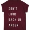 Dont Look Back In Anger Lyric Quote T-Shirt 1 Dont Look Back In Anger Lyric Quote T-Shirt -Maria Sales Store Dont Look Back in Anger Lyric Quote T Shirt For Men 8Ball 4983