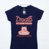 Eat The Pig At Zyggies Ice Cream Parlour Womens Style T-Shirt