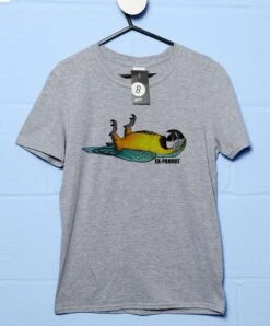 Ex Parrot T-Shirt -Maria Sales Store Ex Parrot Mens Graphic T Shirt 8Ball 6893