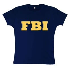 FBI Logo Fitted Womens T-Shirt