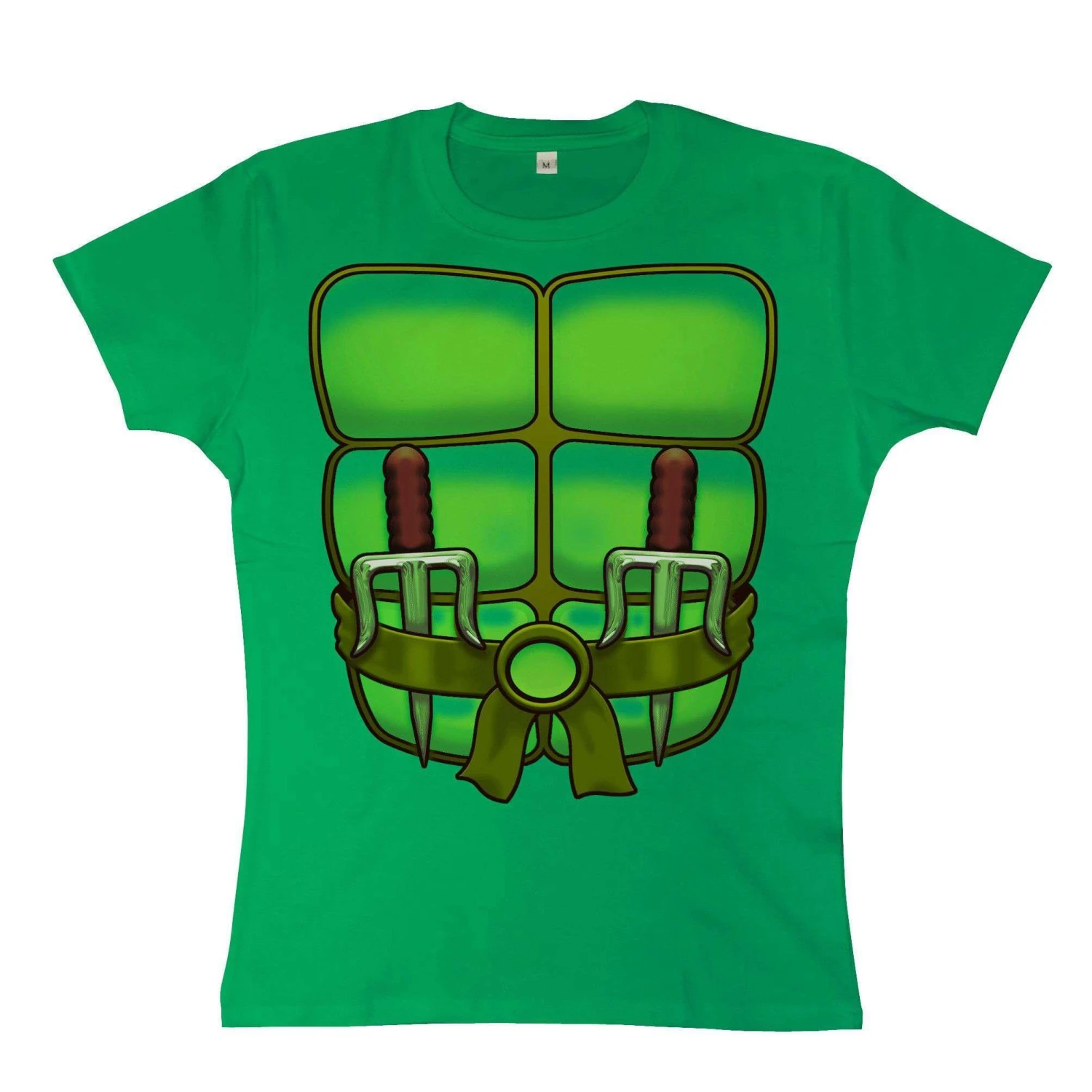 Fancy Dress Ninja Turtle Womens T-Shirt 3 Fancy Dress Ninja Turtle Womens T-Shirt