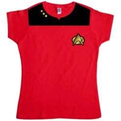 Fancy Dress Star Trek Uniform Womens Style T-Shirt